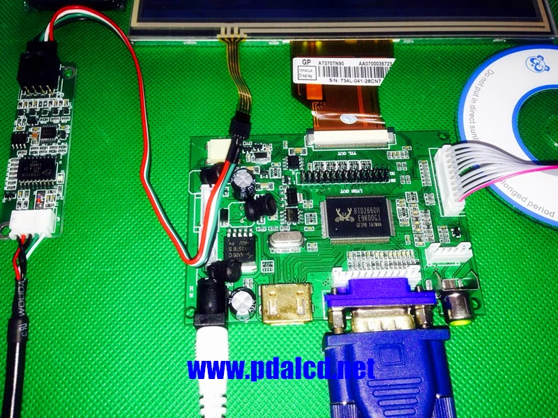 skylarpu for INNOLUX Raspberry Pi LCD Touch Screen Display TFT Monitor AT070TN92 + Touchscreen Kit HDMI VGA Input Driver Board