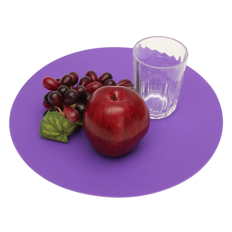 Round Silicone Baking Mat 30cm Oven Cookie Pizza Sheet Microwave Cooking Pastry Tray Heat Resistance Mat Kitchen Bakeware