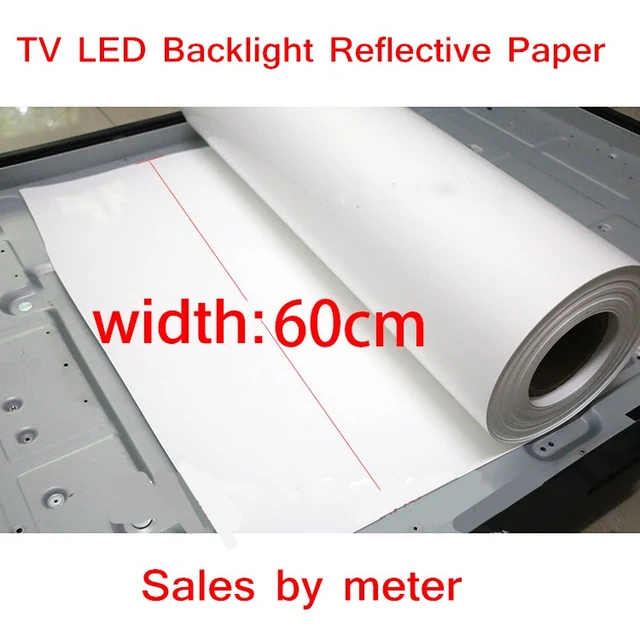 TV LED Backlight Reflective Paper White backlit paper Reflective hole opener