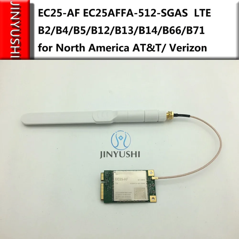 

EC25 EC25-AF EC25AFFA-512-SGAS MINI PCIE+antenna 4G CAT4 LTE B2/B4/B5/B12/B13/B14/B66/B71 for North America AT&T/ Verizon