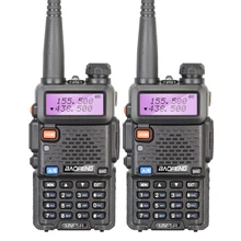2 Pieces/lot Brand New Baofeng UV-5R Interphone VHF 136-174 MHz & UHF 400-520 MHz UV5R Dual Band Dual Display Walkie Talkie