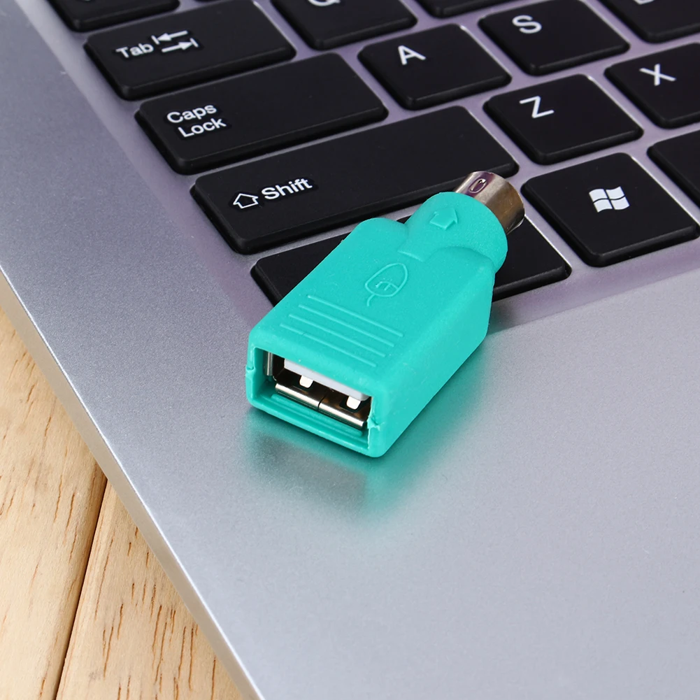 

USB Female to PS2 PS/2 Male Converter Adapter For USB Keyboard USB Mouse Mice Connect With Desktop Computer