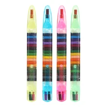 1/2/4 шт. 20 цветной восковой карандаш творческий граффити милые ручки для детей для живописи, рисования поставить школьная награда канцелярских товаров