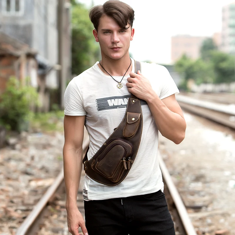 Мужская сумка мессенджер из натуральной кожи винтажная|genuine leather men bag|leather man bagsman