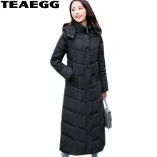TEAEGG, толстая зимняя женская куртка,, высокое качество, 95% белый утиный пух, женская зимняя куртка, женские куртки и пальто AL439
