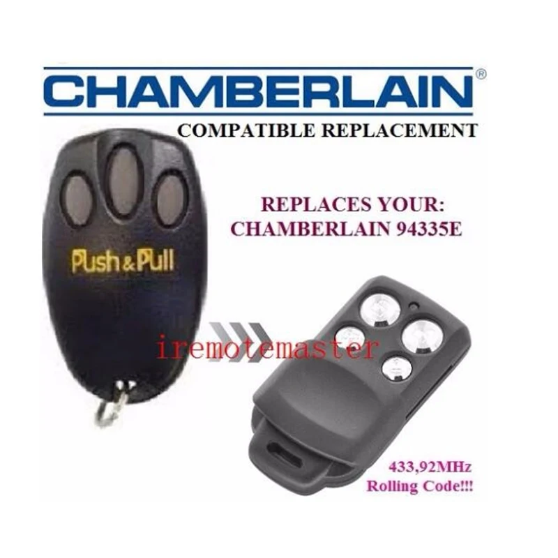 

FOR liftmaster Chamberlain 94335E remote replacement garage door remote control Rolling code 433.92MHZ free shipping