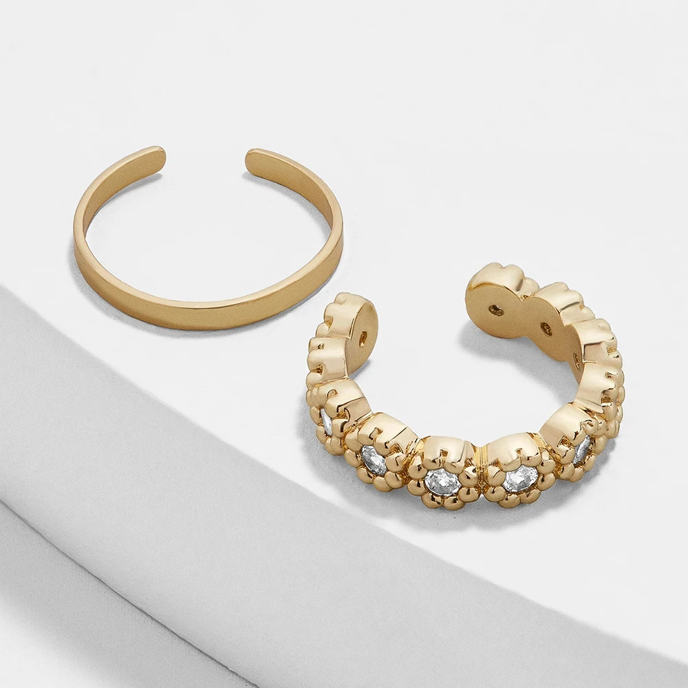 

Gold Color Ear Cuff Earring for Women Ladys Party Jewelry C-Shape No Pierced Small Clip Earring Bridal Wedding Gifts