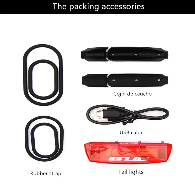 Cheap GUB M-59  MTB road Micycle Rear Light  USB Charge LED Bike Safety light Cycling Automatic Brake Induction Taillight 500mAH 6