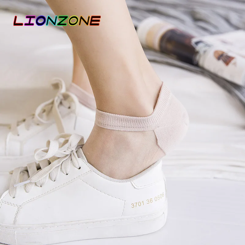 LIONZONE Весна Лето Популярные женские носки корейская мода Harajuku Kawaii невидимые