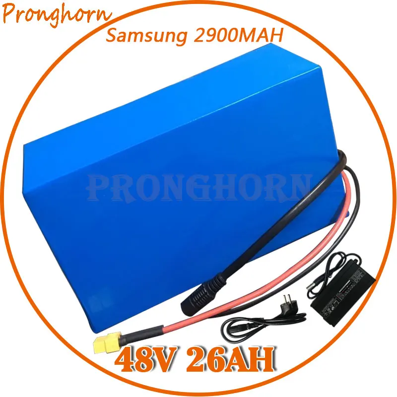 Аккумулятор для электровелосипеда Samsung cell 50A BMS 5A 2000 Вт 48 В 26 А · ч|Батарея