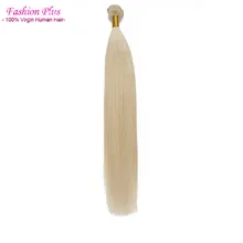 7A Brazilian Blonde Hair Weave Bundles 1pcs/lot Platinum Blonde Virgin Hair Extensions Unprocessed Human Hair Weave