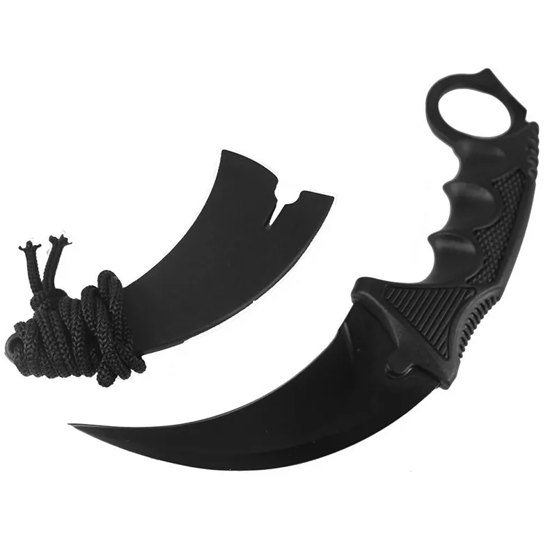 CS Cold Karambit нож CS GO контр страйк ножи для выживания охотничий нож инструменты для кемпинга с оболочкой для охоты на открытом воздухе