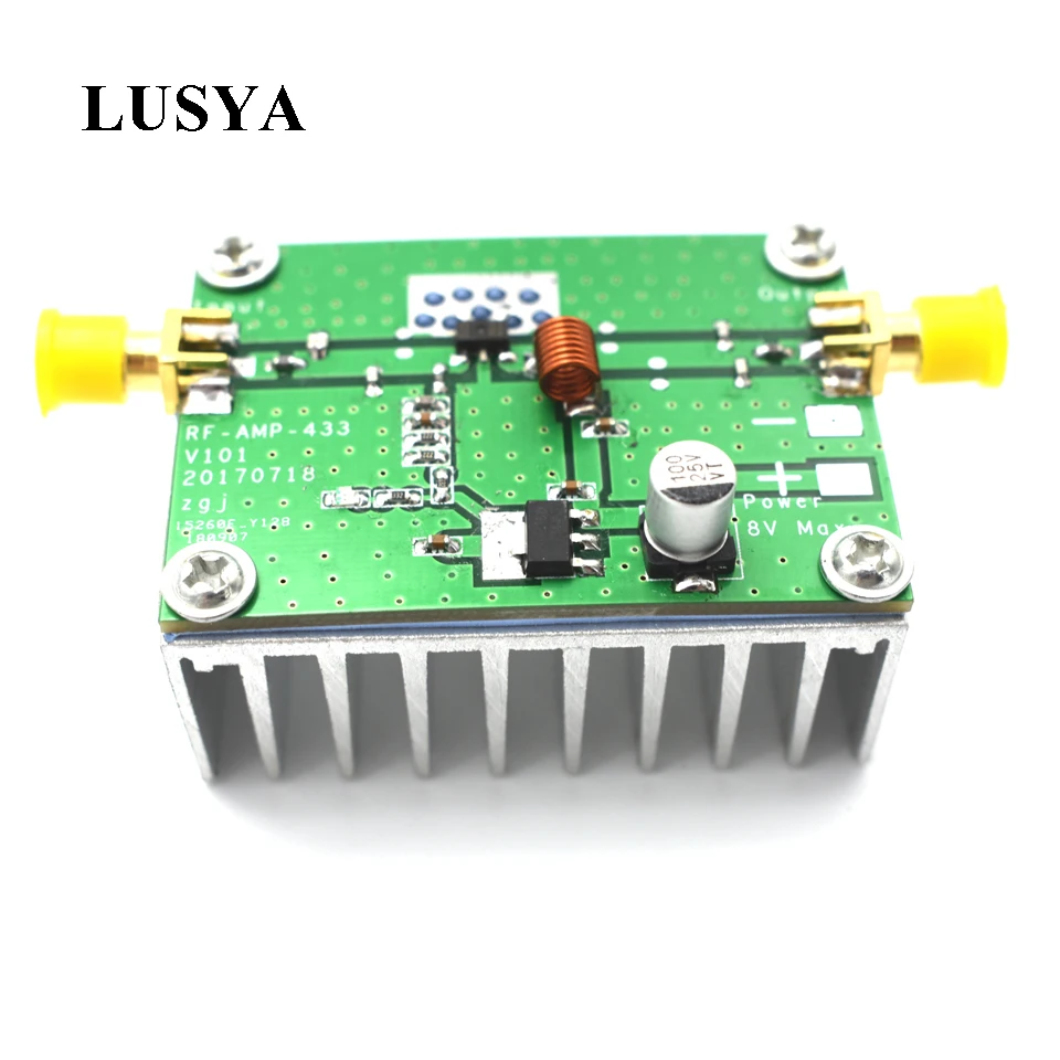 

Lusya 400-460MHz 433MHz 8W Power Amplifier Board RF HF High Frequency Amplifiers Digital Power Amplificador G9-004