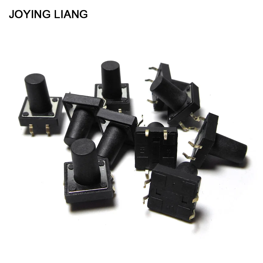 JOYING LIANG 12x12x14 мм Переключатель медный ножной кнопочный переключатель 12*12*14