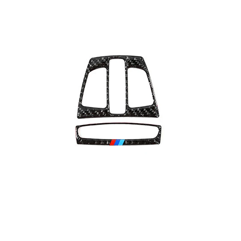 Углеродного волокна салона передняя лампа для чтения света рамка Крышка Накладка для BMW 1 2 3 4 серии 3GT X1 X5 X6 F20 F30 F31 F32 F34 F36