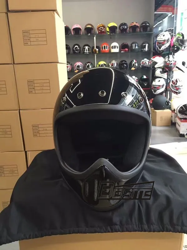 Новое поступление подлинный японский шлем тело Ретро мотоциклетный шлем для большого лица с разными цветами