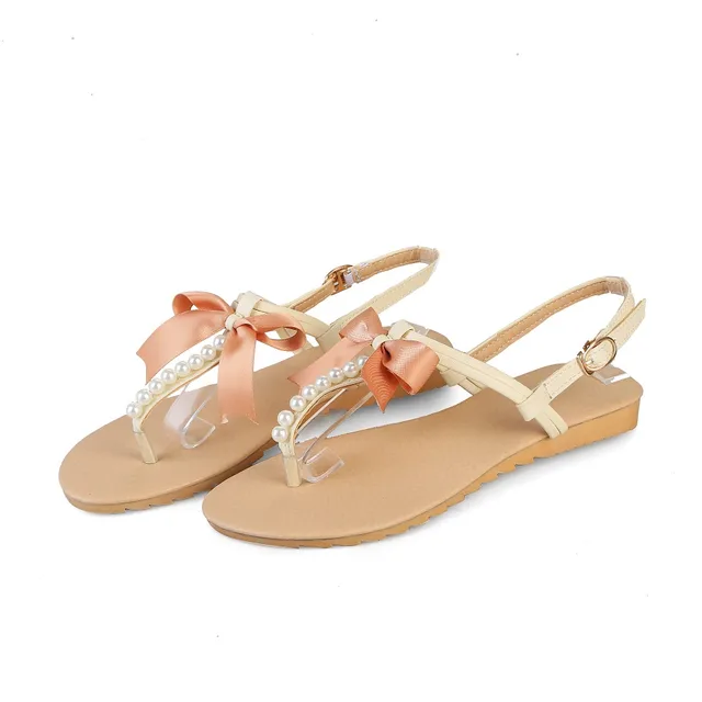 ladies sandals 2017 summer new products sweet casual flat sand size 11 womens sandals