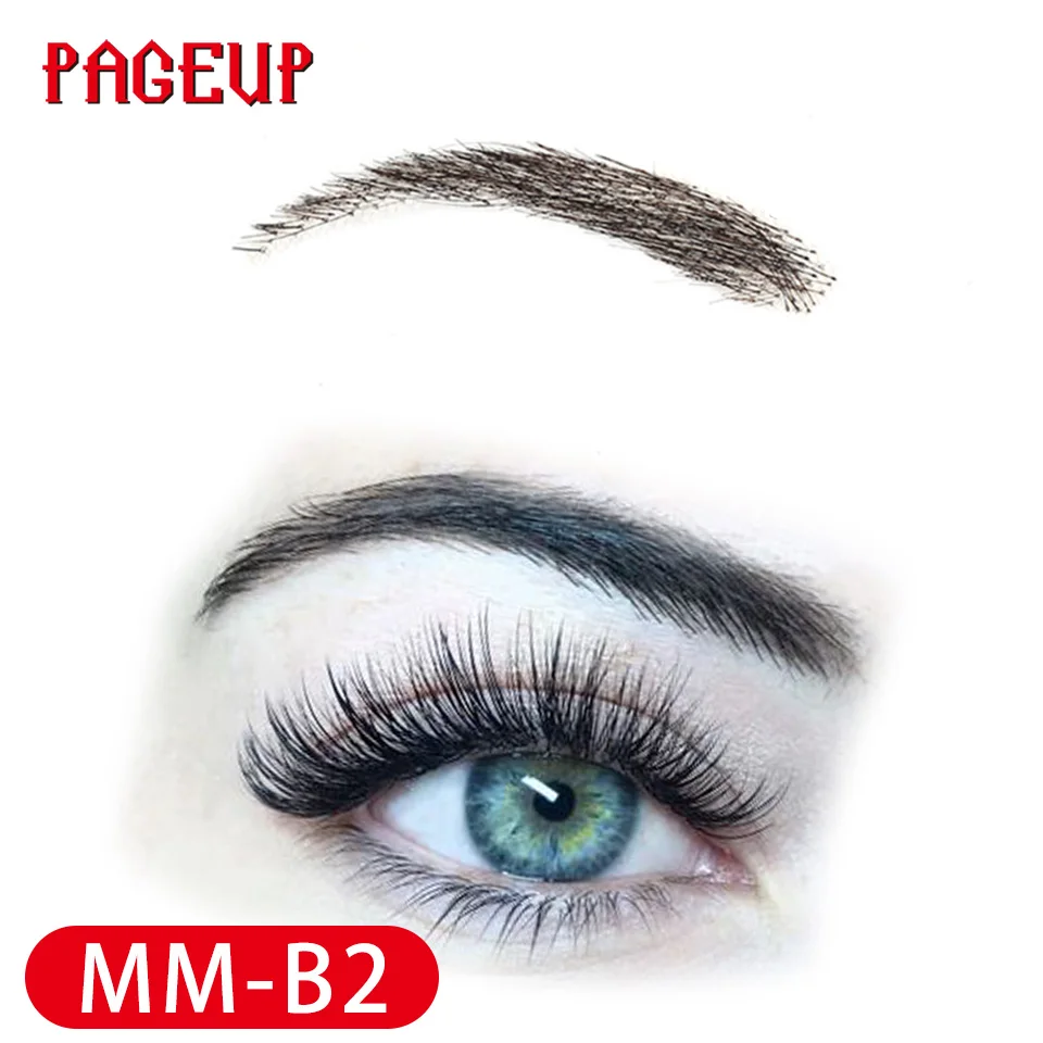 Pageup Ложные Брови ручной работы для женщин, сделанные натуральными ...