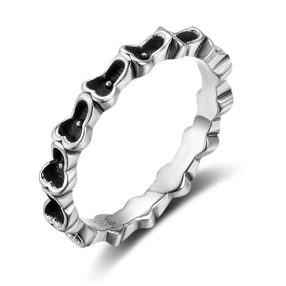 

925 Sterling Silver Rings Women Lucky Symbol Finger Rings Women Silver Jewelry For Wedding Engagment Lover Gift (RI102819)