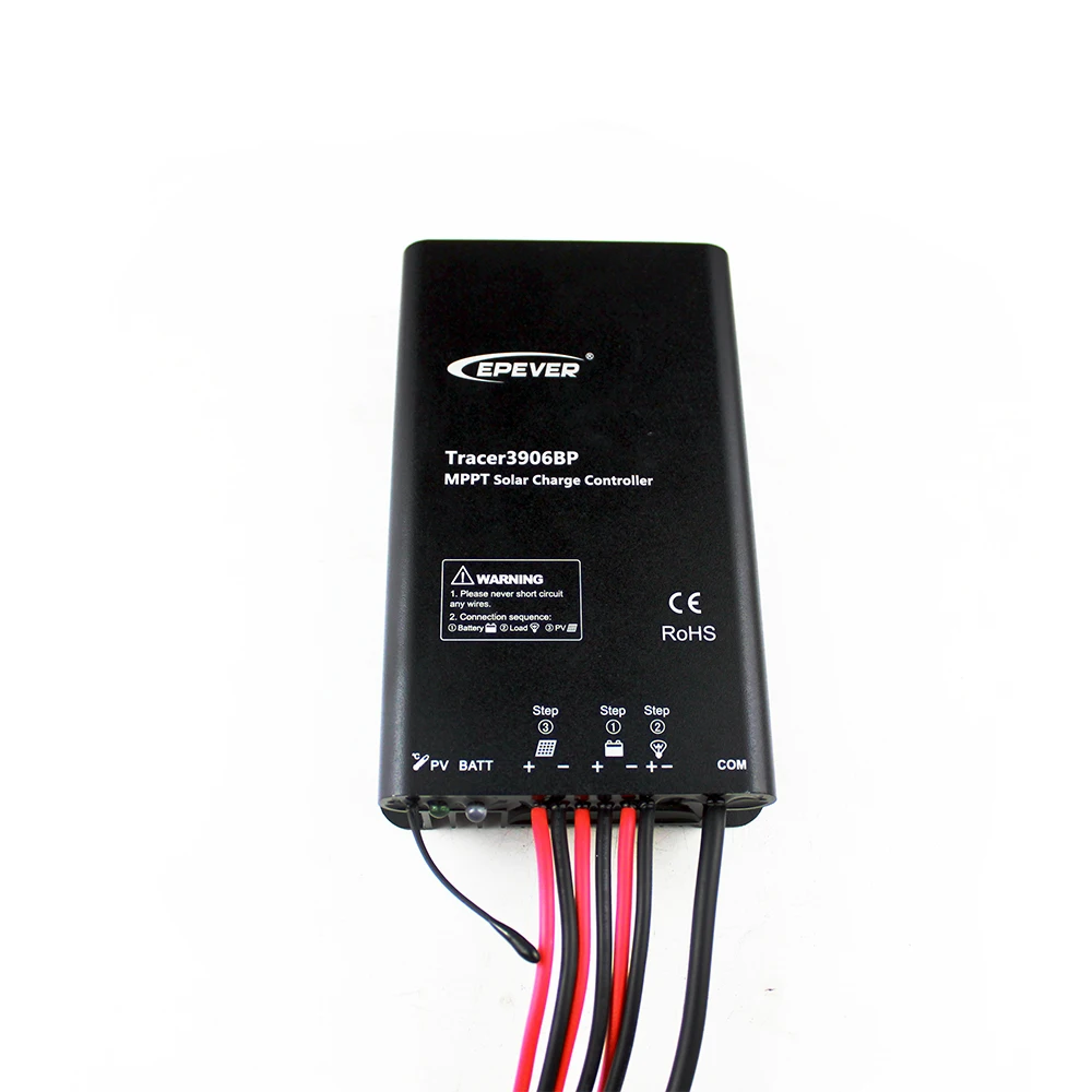 Mppt 12 V cargador de batería controlador EPEVER EPsolar Tracer3906BP 15A cable USB sistema de paneles solares MT50 medidor 12 V/ 24 V tipo de auto - 4