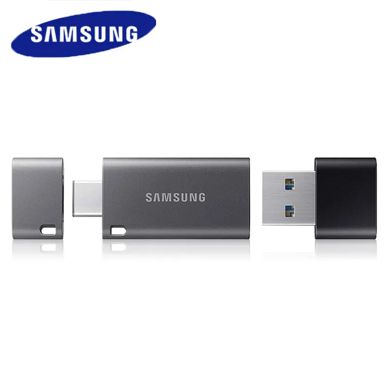 SAMSUNG 64 ГБ USB флэш-накопитель USB 3,1 128 ГБ флэш-накопитель 256 ГБ флэш-карта памяти 32 Гб металлический ключ USB u-диск DUO Plus 300 МБ/с. для Тип-C