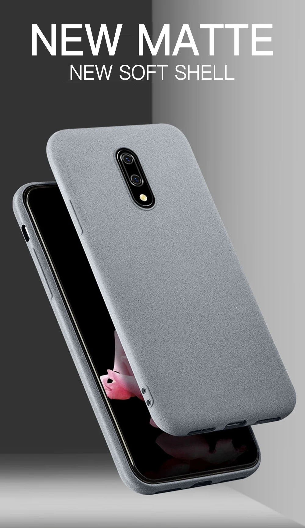 Matte Sandstone Silicone Phone Case For Oneplus 7 8 Pro 5T 5 One Plus 6T 6 Oneplus7 Soft Frosted TPU Skin Cover Coque Protection case for iphone se