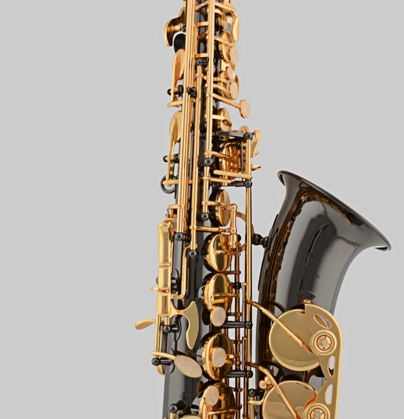 Бесплатная доставка Саксофон альт EB черный Никель Gold e Alto Sax инструменты играют профессиональный