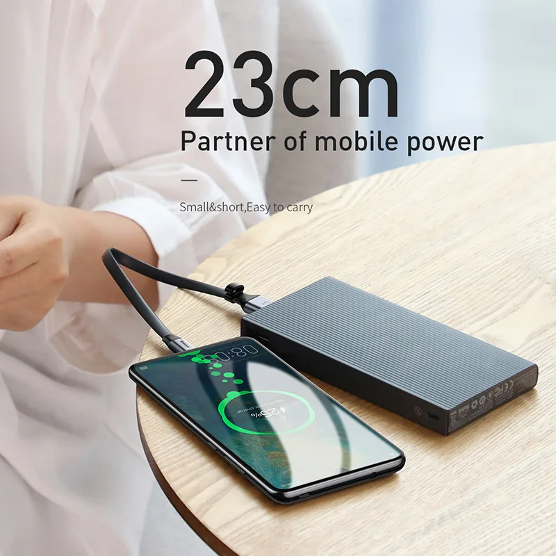 Baseus 5A Supercharge USB Type C кабель для Huawei P30 Mate 30 Pro Портативный Быстрая зарядка 3 0 Для Xiaomi 9