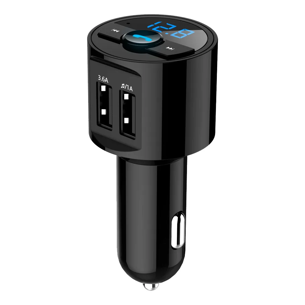Многофункциональный Bluetooth автомобильный комплект MP3 беспроводной fm-передатчик двойной USB зарядное устройство Handsfree Usb для Mp3 Voiture адаптер H0201 - Формат цифровых медиаданных: A