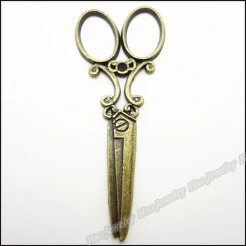 

20pcs Vintage Charms Scissors Pendant Antique bronze Fit Bracelets Necklace DIY Metal Jewelry Making