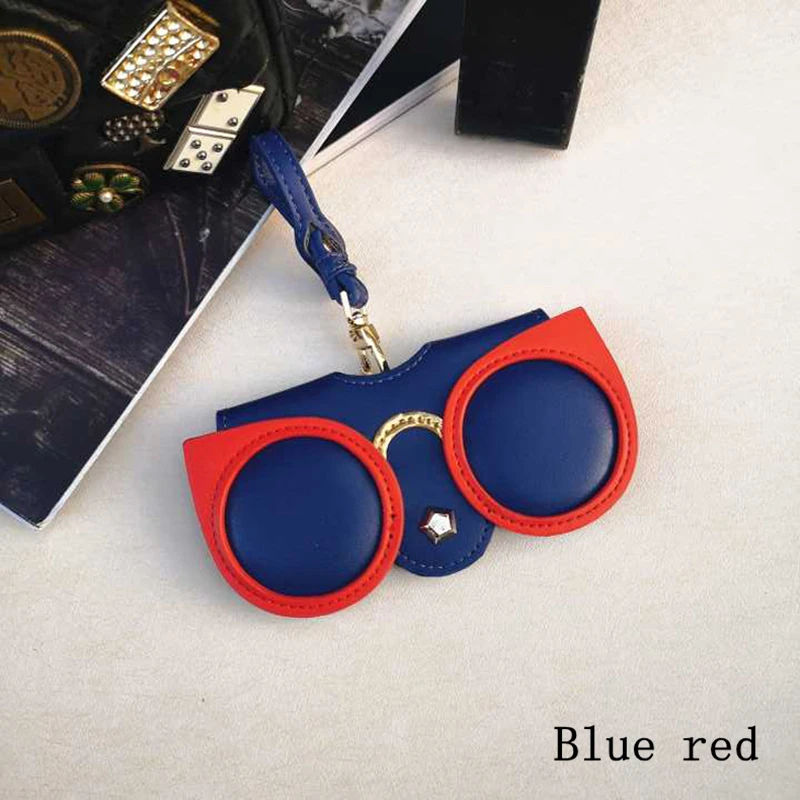 PU Leather Eyeglasses Case Ins Popular Cute Cartoon Back To School Women Sunglasses Storage Protection Unique Glasses Bags