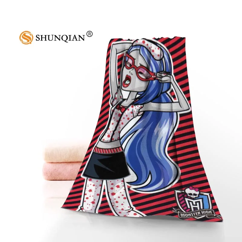 New Monster high Towel Printed Cotton Face/Bath Towels Microfiber Fabric For Kids Men Women Shower Towels