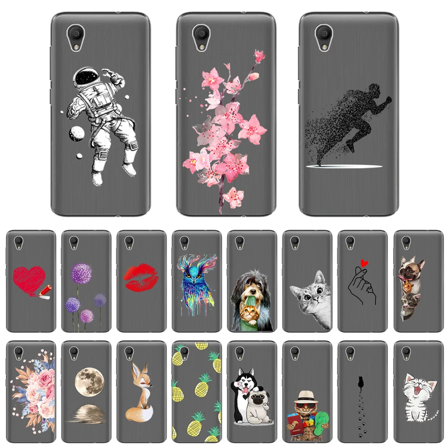 

New Fashion TPU Silicon Case for Vodafone Smart E9 5.0" Floral Animal Cover For Vodafone Smart e 9 E9