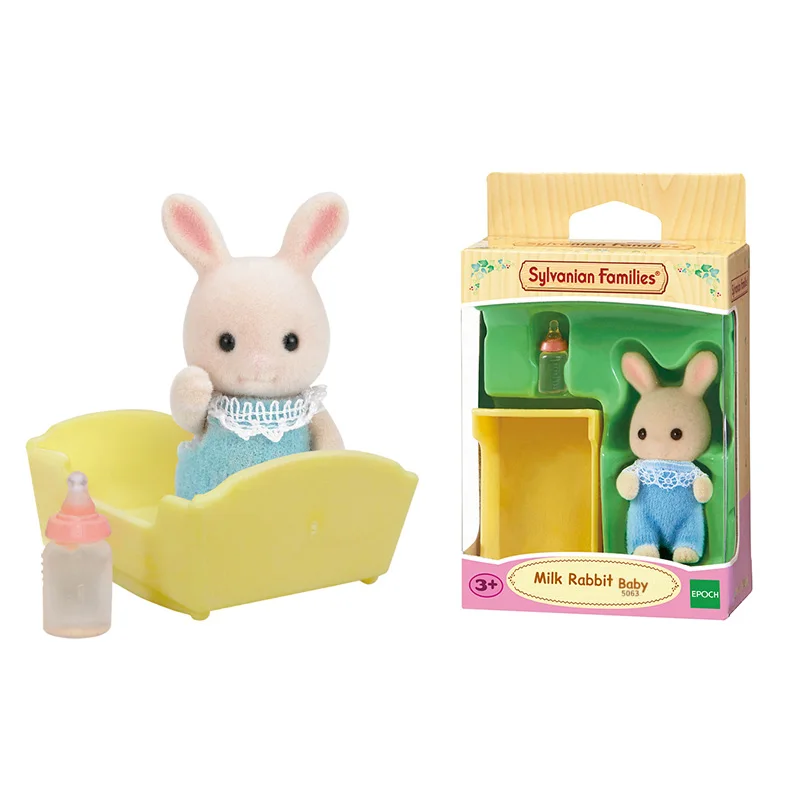 Sylvanian Families молочный Кролик Детский набор кукольный домик животные пушистые игрушки Фигурки подарок для девочки Новинка 5063