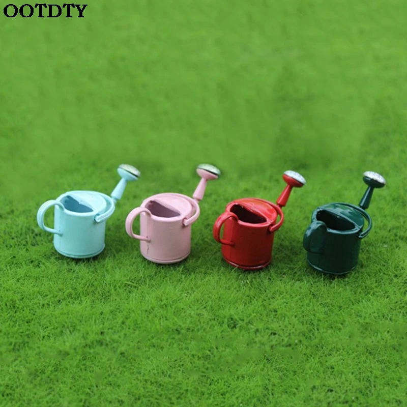 

Mini Watering Can Pot For 1/6 1/12 Miniature Doll House Accessories Model Simulation Tools Toy Decoration
