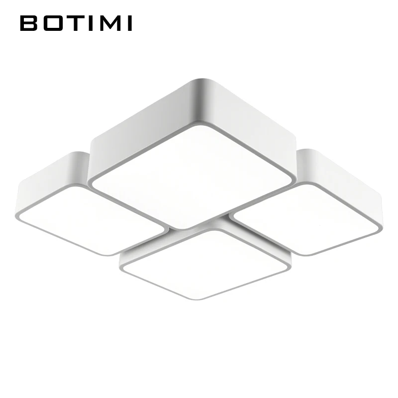 BOTIMI 220 В светодиодный белый круглый потолочный светильник в скандинавском стиле, настенный светильник для спальни, гостиной, деревянной кухни, осветительный прибор
