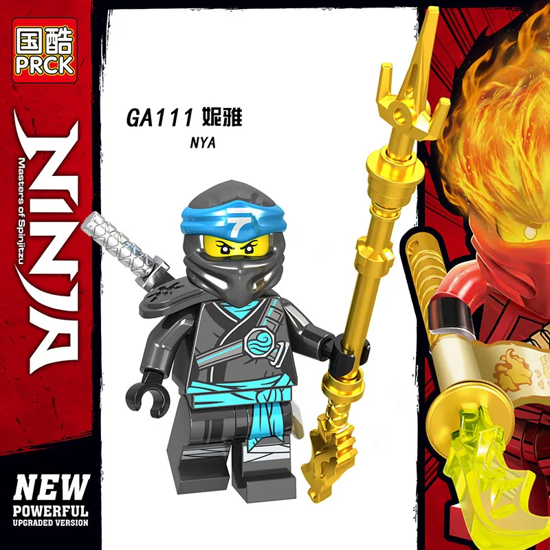 

Single Sale Legoinglys Ninjagoed Mini Figure NYA COLE WU ICE EMPEROR Bricks Building Blocks Collection Toys For Children Gifts