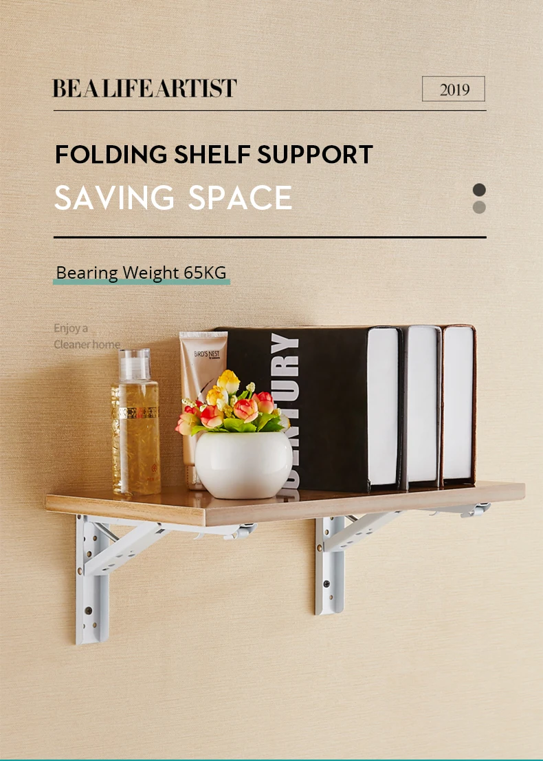 de Parede Ajustável, Suporte De Prateleira De Mesa, Hardware Móveis, 2Pcs