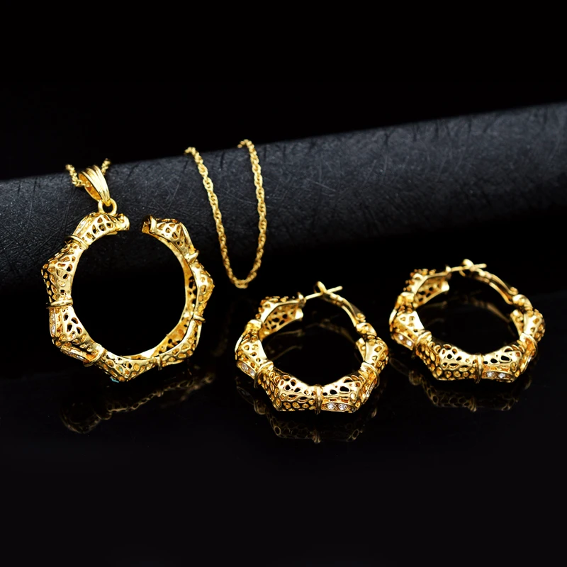 Sunny Jewelry этнические наборы ювелирных изделий для женщин колье серьги кулон
