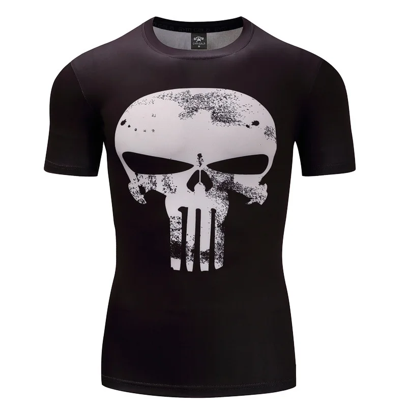 كابتن أمريكا الاجسام ضغط قميص الرجال أنيمي rashgarda mma rashguard المعاقب crossfit 3d سوبرمان تي شيرت