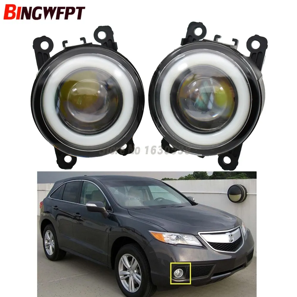 

2x NEW Angel Eyes Car styling front bumper LED fog Lights with len For Acura RDX 2013 2014 2015 For TSX 2011 2012 2013 2014
