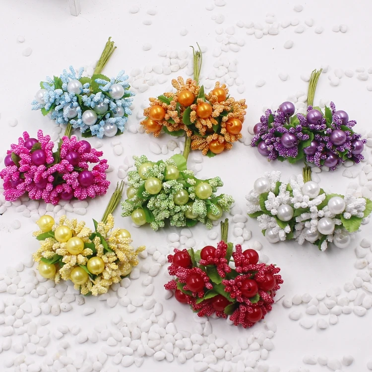 Artificial Small Craft Beads Flower Berries decoration ...