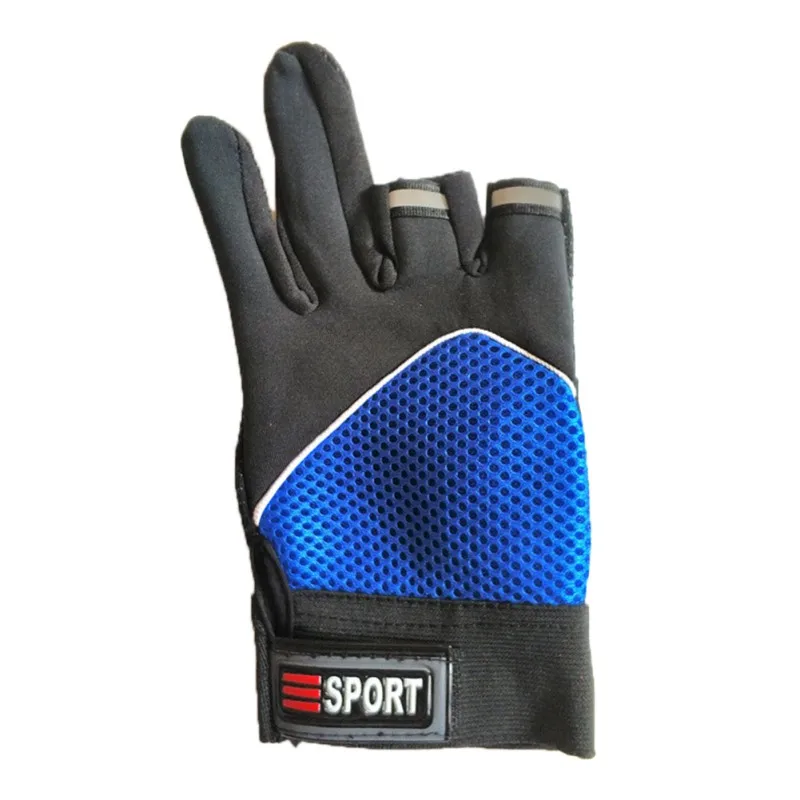 Спортивные перчатки для рыбалки, 3 пореза пальцев, легкие, дышащие, противоскользящие, с защитой от ультрафиолетовых лучей, для улицы