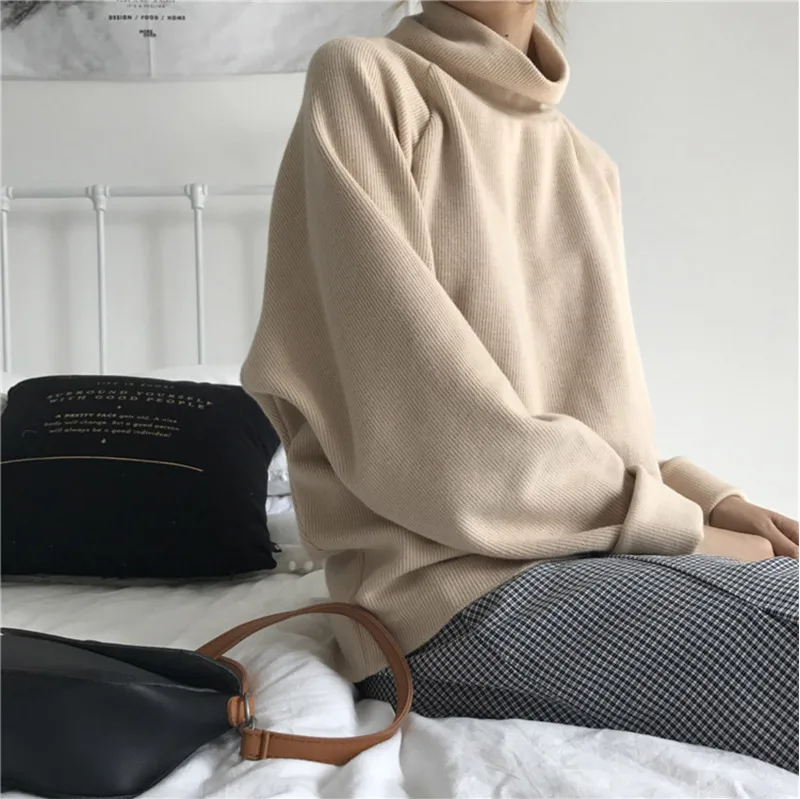 Ccibuy11 Turtleneck Knitted Jumpers for women Women Sweater Casual Loose Long Batwing Sleeve Crocheted Pullovers Streetwear 10 Ccibuy11 Turtleneck Knitted Jumpers for women Women Sweater Casual Loose Long Batwing Sleeve Crocheted Pullovers Streetwear 10