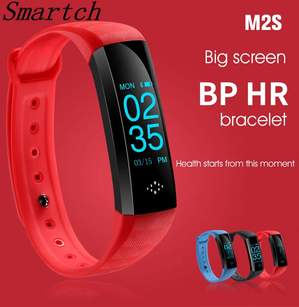 Smartch трекер активности браслеты Фитнес браслет M2S Браслет Шагомер Смарт часы