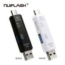 Type C и micro USB и USB 3 в 1 OTG кард-ридер высокоскоростной USB3.0 Универсальный OTG TF/SD для Android компьютера удлинители