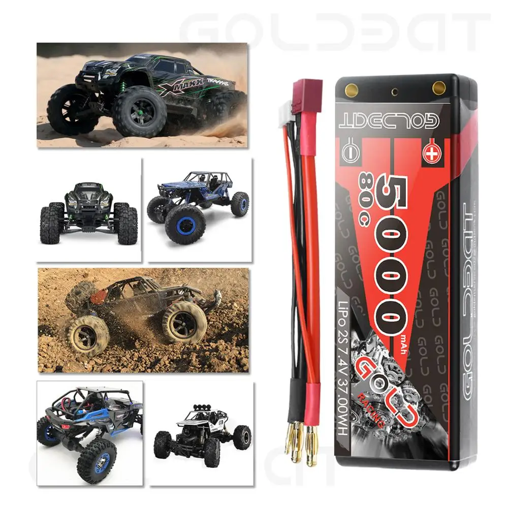 Аккумулятор GOLDBAT 7 4 В lipo 5000 мАч для радиоуправляемого автомобиля 80C аккумулятор