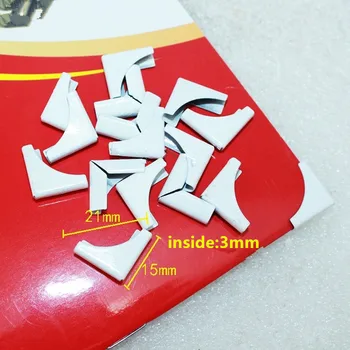 

White Book Scrapbooking Albums Menus Corner Protectors Metal Corners For Books,Antique Protector,15*15mm,10PCs