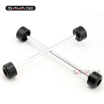 

For KTM 990 Super Duke R/ SMT / Supermoto Motorcycle Front & Rear Axle Fork Wheel Protector Crash Sliders Cap Pad