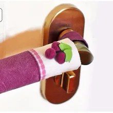 1 пара одежда из натурального хлопка крышка ручки холодильника короткие дверные ручки перчатки украшение дома элегантный чехол на дверные ручки